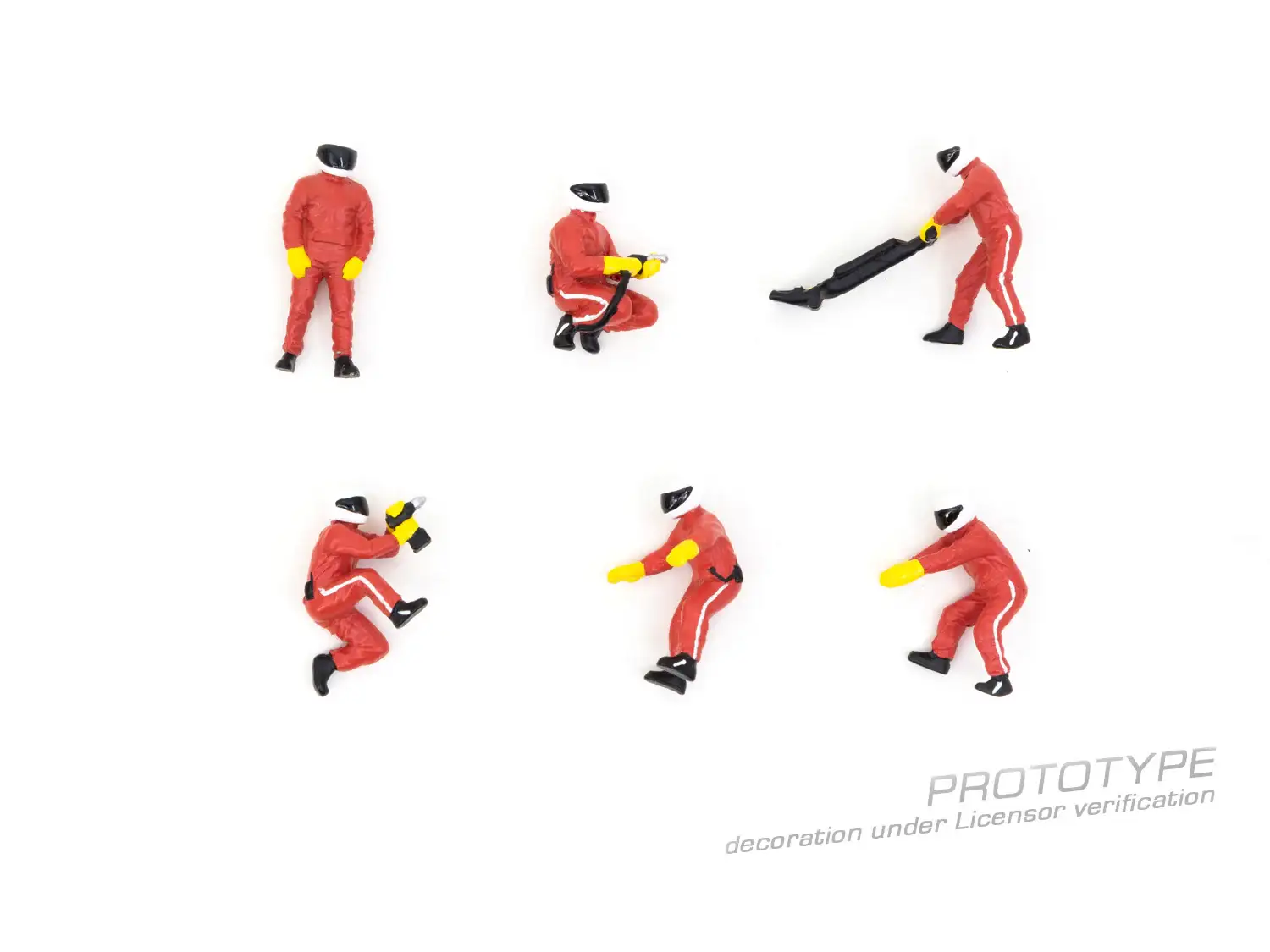 American Diorama 1:64 Figure Set - Pit Crew  Red - Image 2