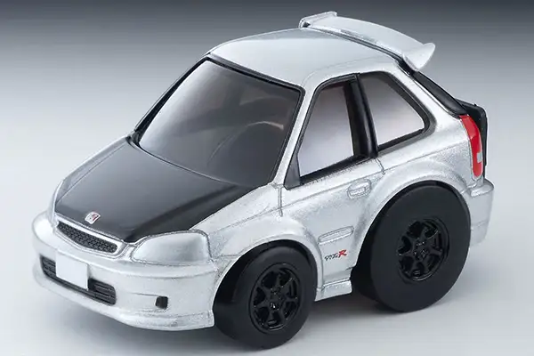 Choro Q Zero QS-01b Honda Civic Type-R EK9 Custom Spec Silver - Image 2