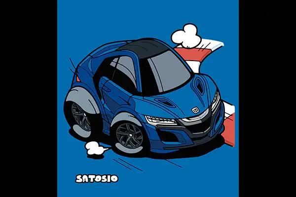 Choro Q Zero QS-09a Honda NSX (Blue) - Image 5