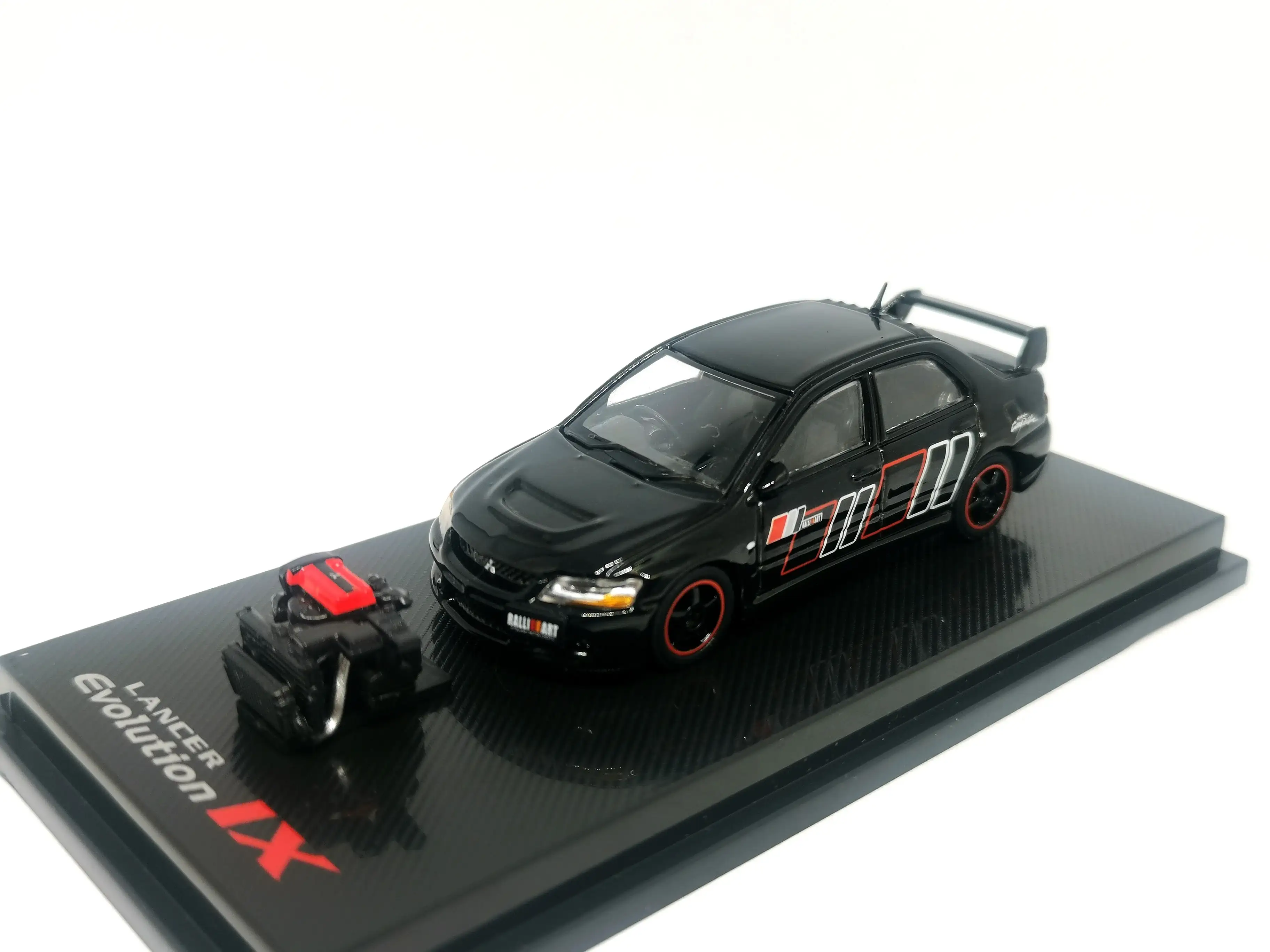 CM Model Mitsubishi Lancer Evolution IX EVO9 Rally Art Black - Image 3