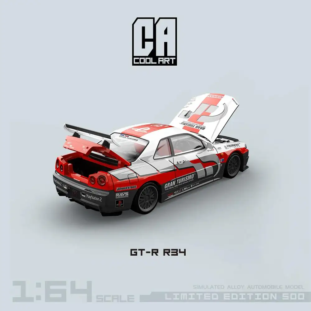 COOL ART 1:64 Scale Nissan GT-R R34 GRAN TURISMO Livery - Image 3
