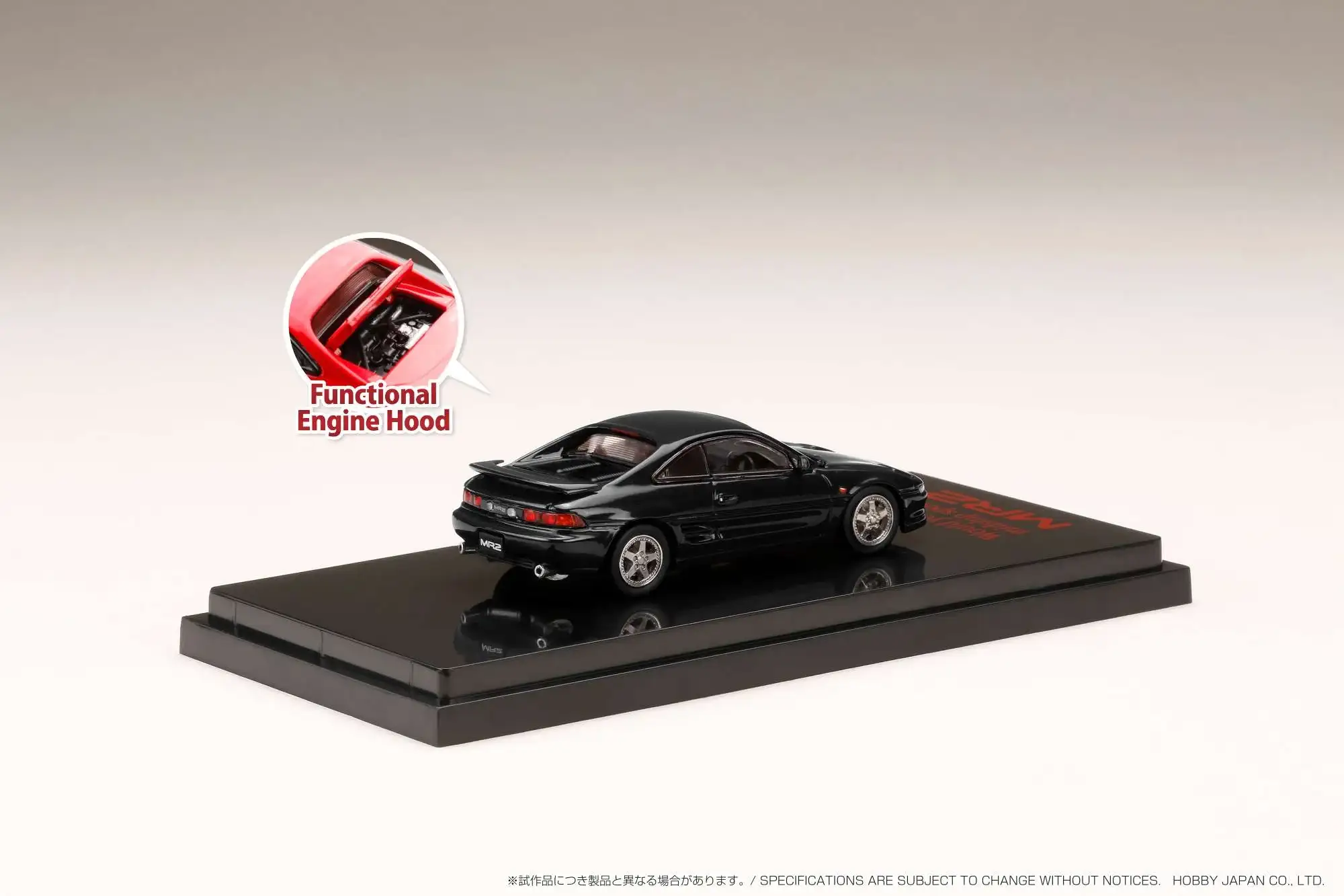 Hobby Japan 1/64 Toyota MR2 (SW20) GT-S Customized Version Black - Image 2