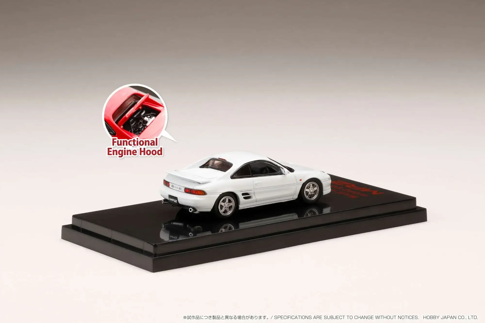 Hobby Japan 1/64 Toyota MR2 (SW20) GT-S Customized Version White - Image 2