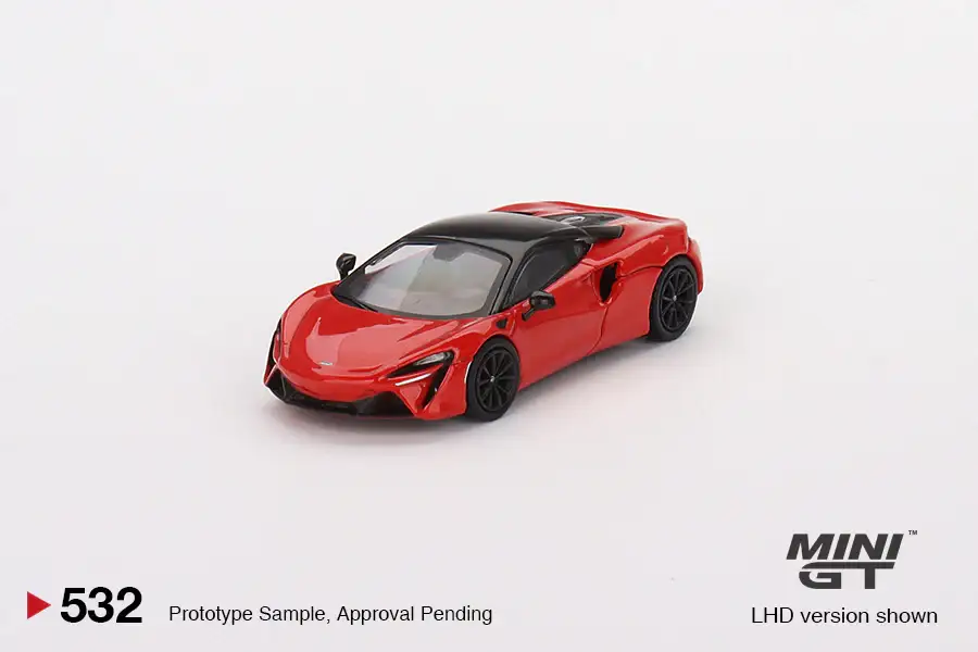 MINI GT #532 McLaren Artura Vermillion Red 2023