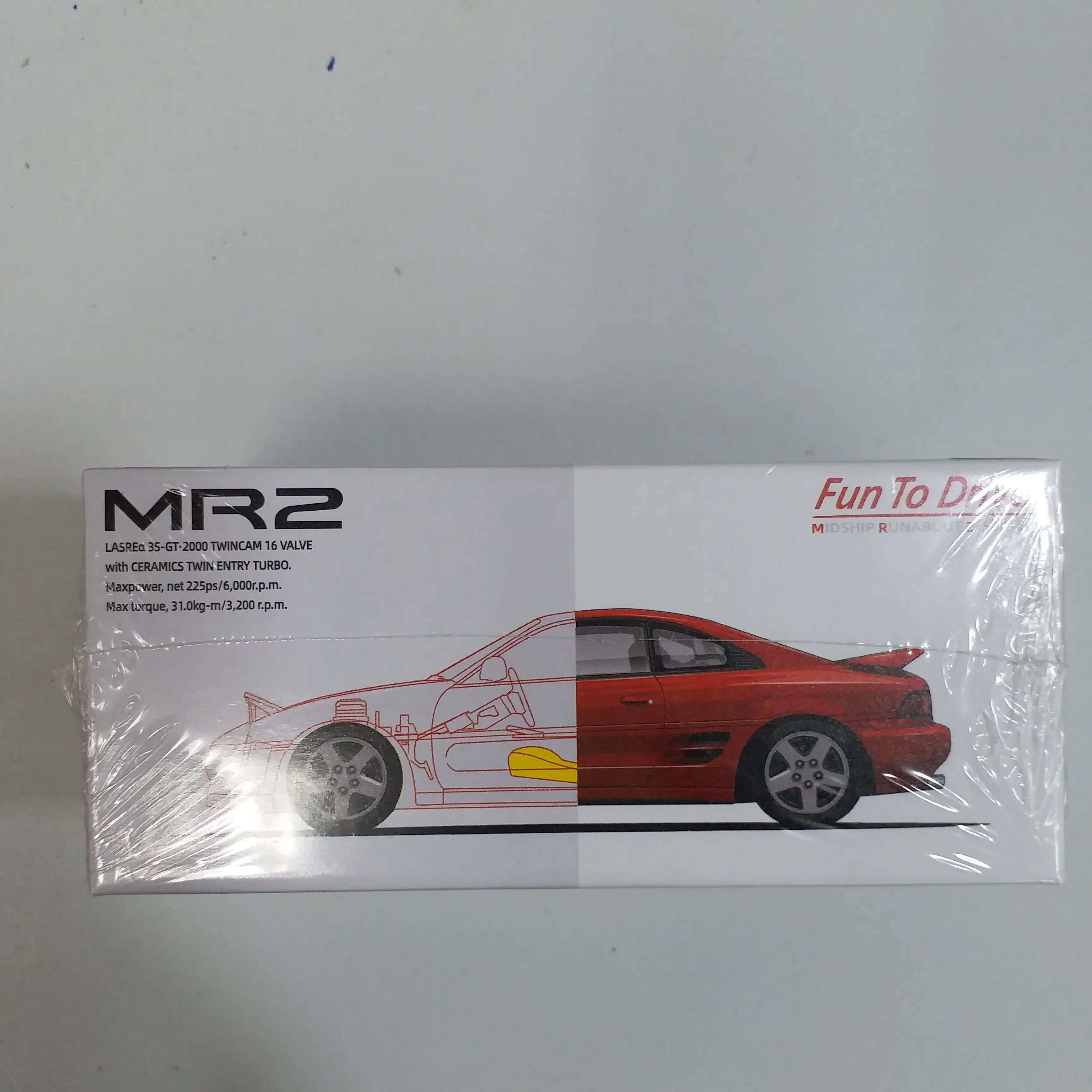 Micro Turbo 1:64 Scale Toyota MR2 Red - Image 3