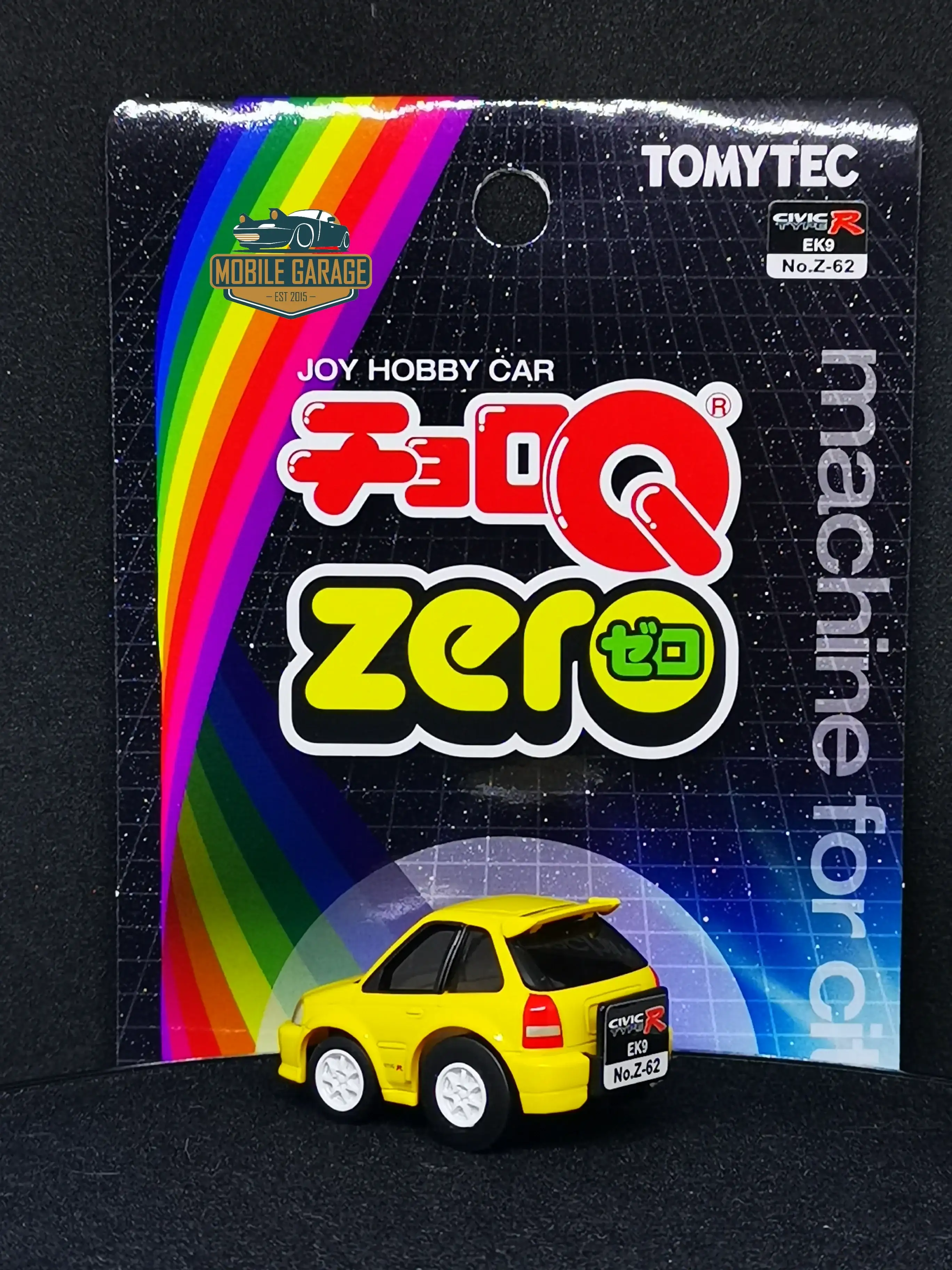 Tomytec ChoroQ Zero Z-62b Honda Civic EK9 TypeR (Yellow) - Image 3
