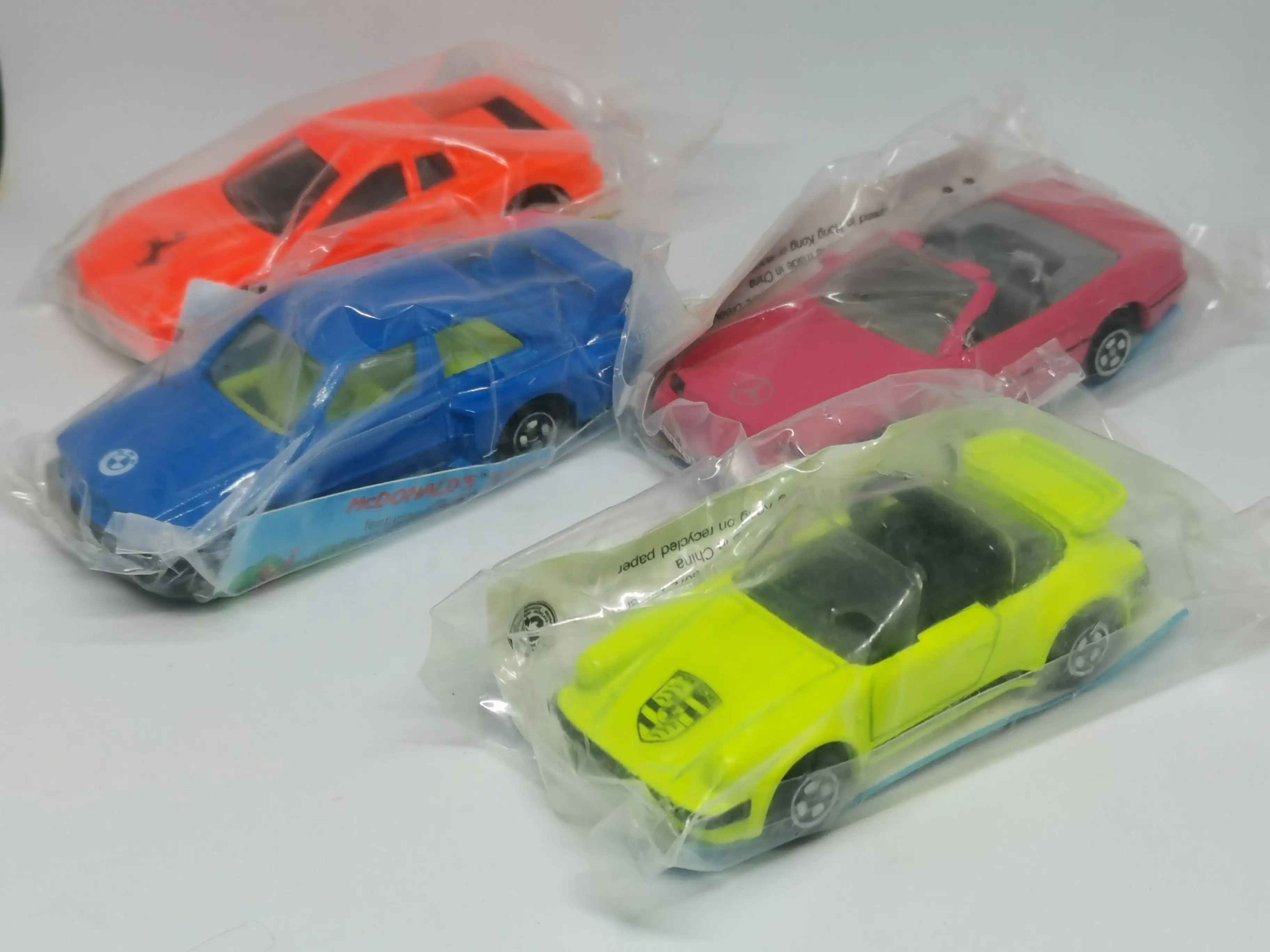 Corgi x Mc Donald's Happy Meal Set Porsche BMW Ferrari Benz