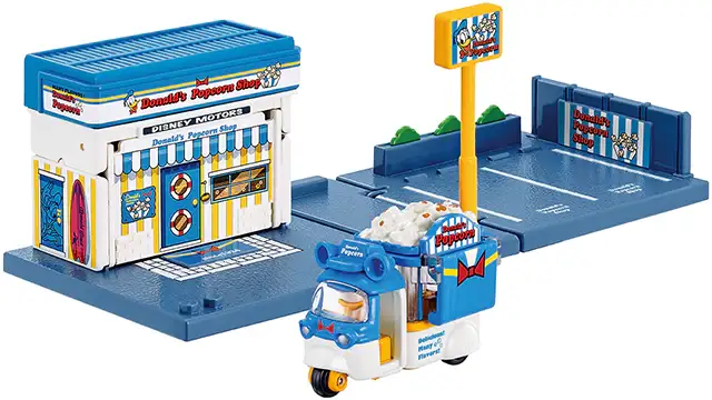 Dream Tomica SP Disney Motors Donald's Popcorn Shop (with Tomica) - Image 2