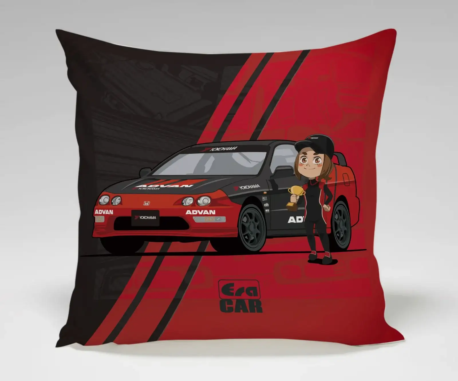 ERA Car #SP Honda Integra Type R DC2 UK Advan Livery with mini figure Scale 1:64 - Image 2