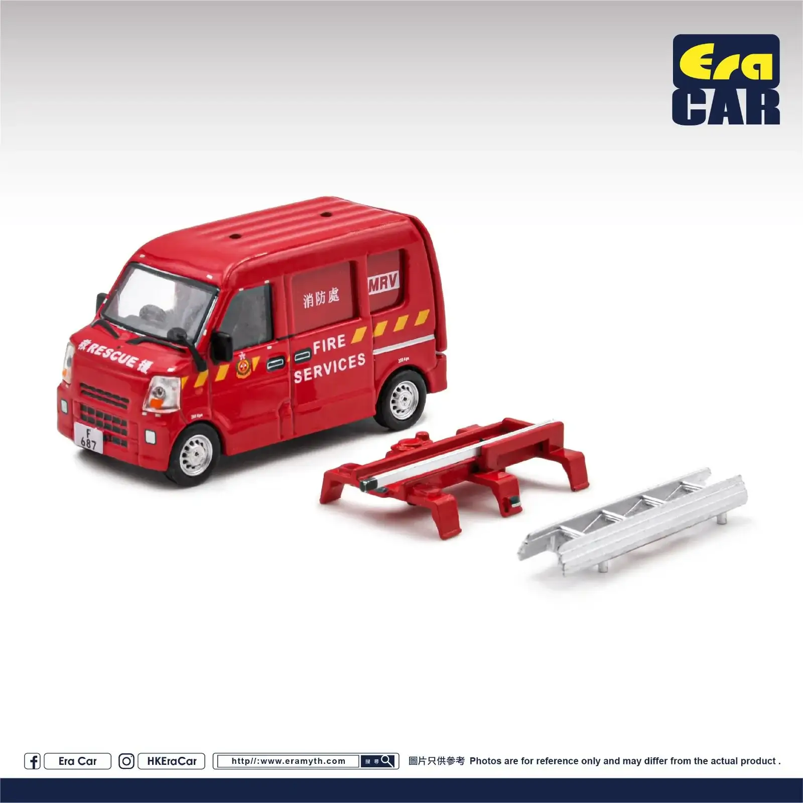 Era Car #10 Suzuki Every Hong Kong Mini Fire Van Scale 1:64 - Image 2