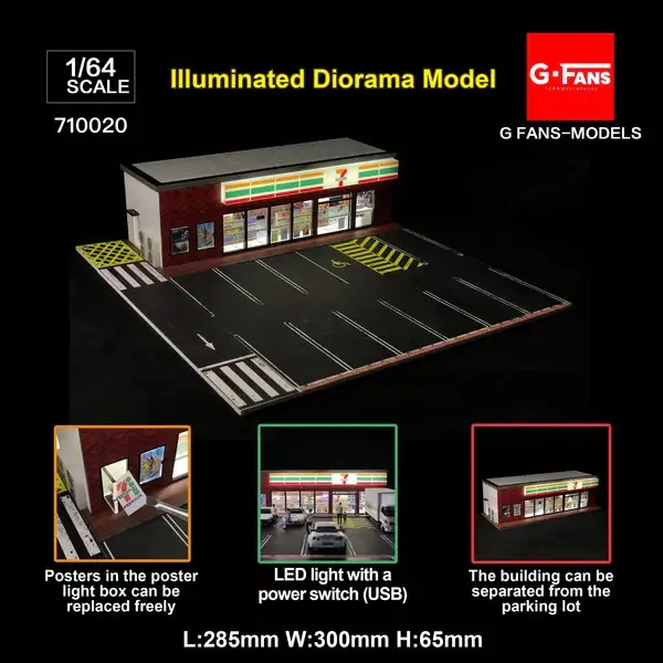 G FANS 1:64 Scale diorama
7-11