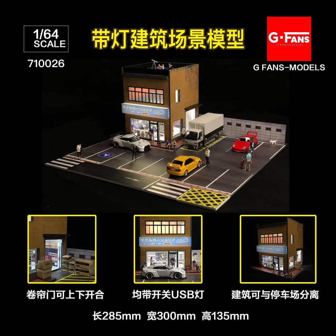 G FANS 1:64 Scale diorama
Mini Car Shop - Image 4