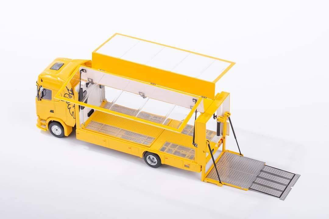 GCD Scania S730 Enclosed Double Deck Gull Wing Tow Truck 1:64 Scale - Image 2
