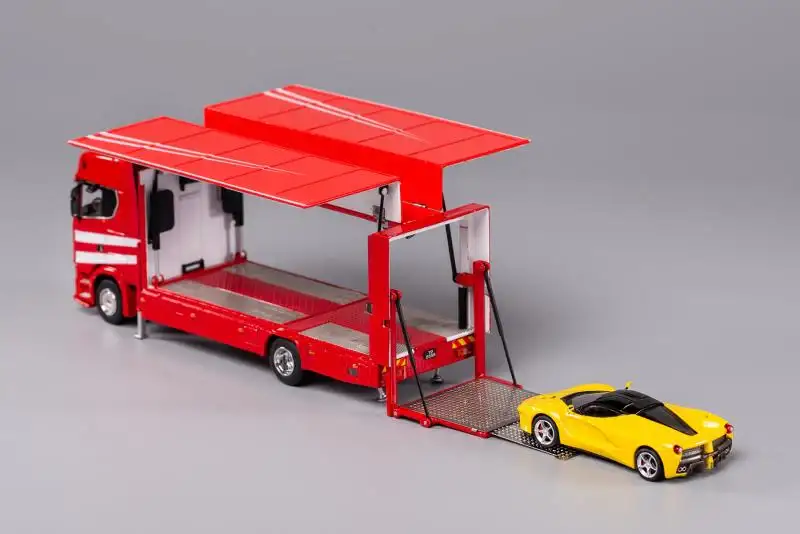 GCD Scania S730 Enclosed Double Deck Gull Wing Tow Truck 1:64 Scale - Image 4