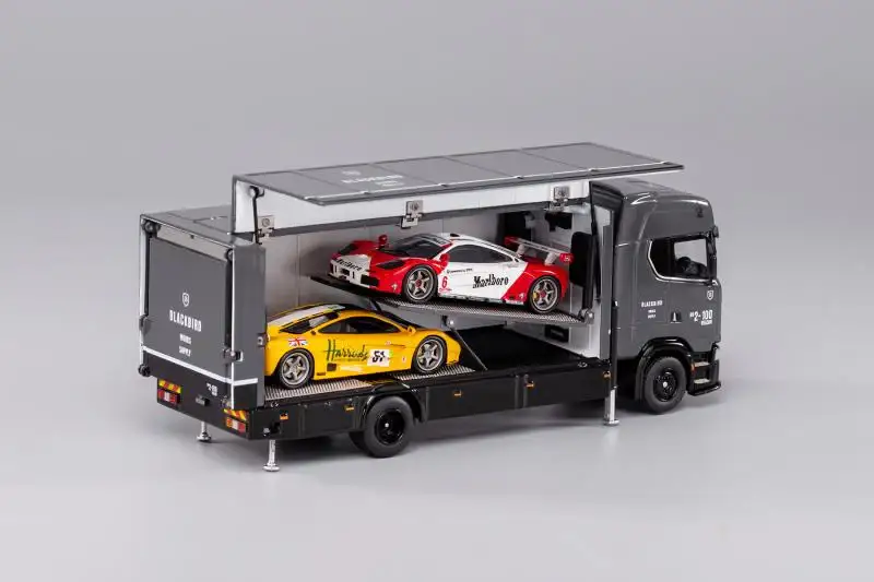 GCD Scania S730 Enclosed Double Deck Gull Wing Tow Truck 1:64 Scale - Image 6