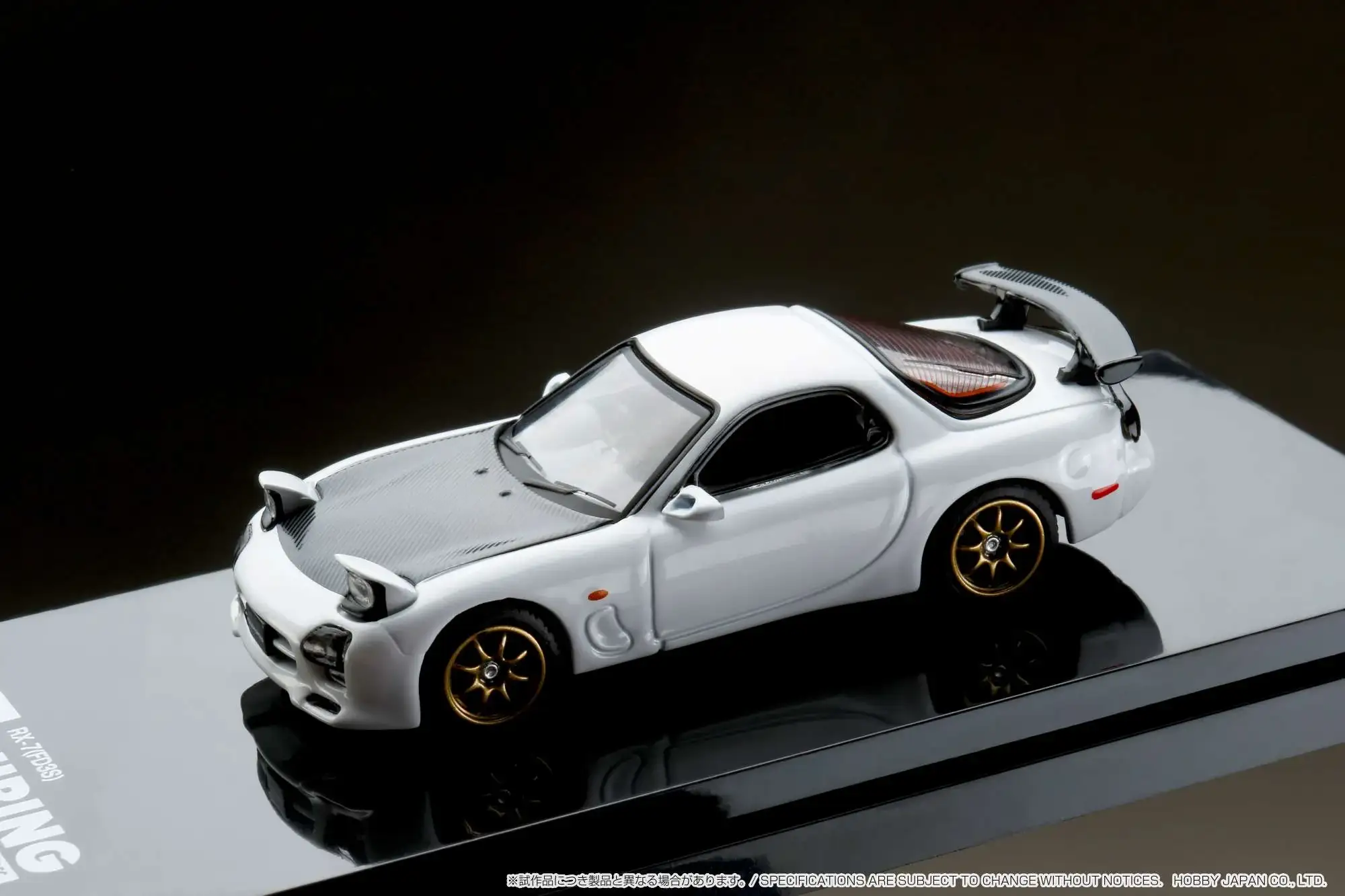 Hobby Japan
1/64 1/64 ɛ̃fini RX-7 FD3S (A Spec.) GT WING White - Image 9