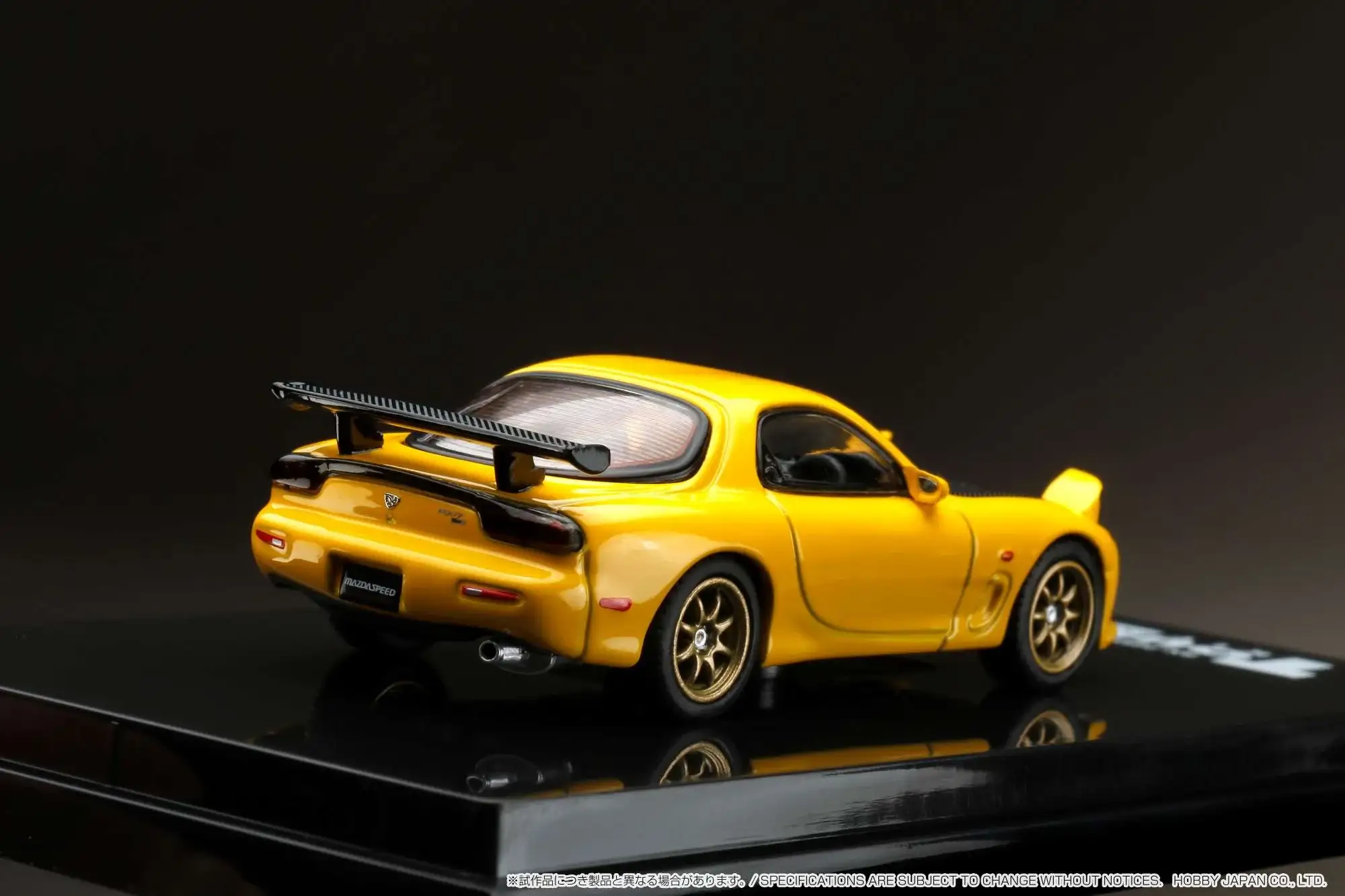 Hobby Japan
1/64 1/64 ɛ̃fini RX-7 FD3S (A Spec.) GT WING Yellow - Image 6