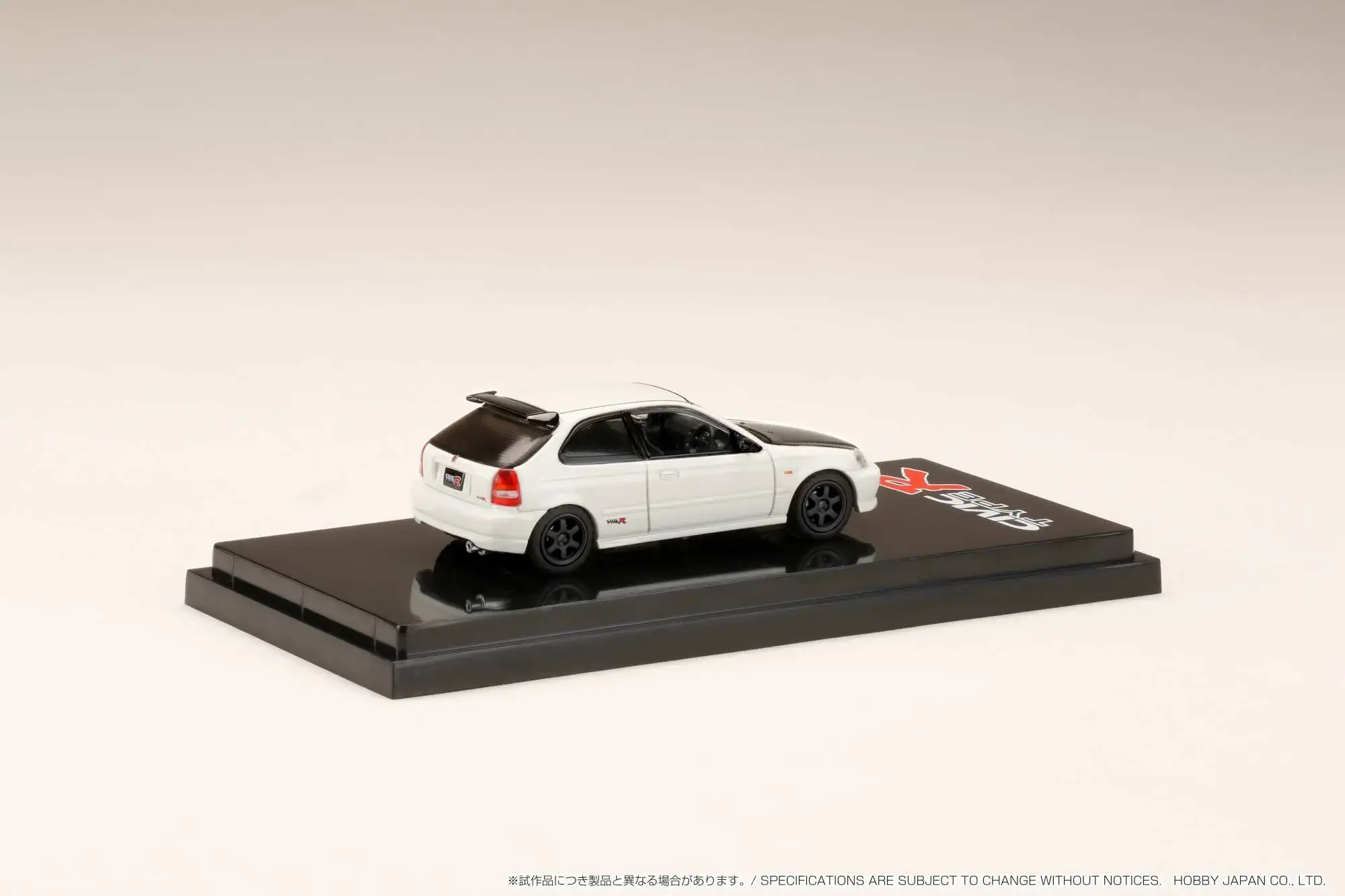 Hobby Japan 1/64 Honda CIVIC Type R (EK9) with Engine Display Model Customized Version White - Image 3