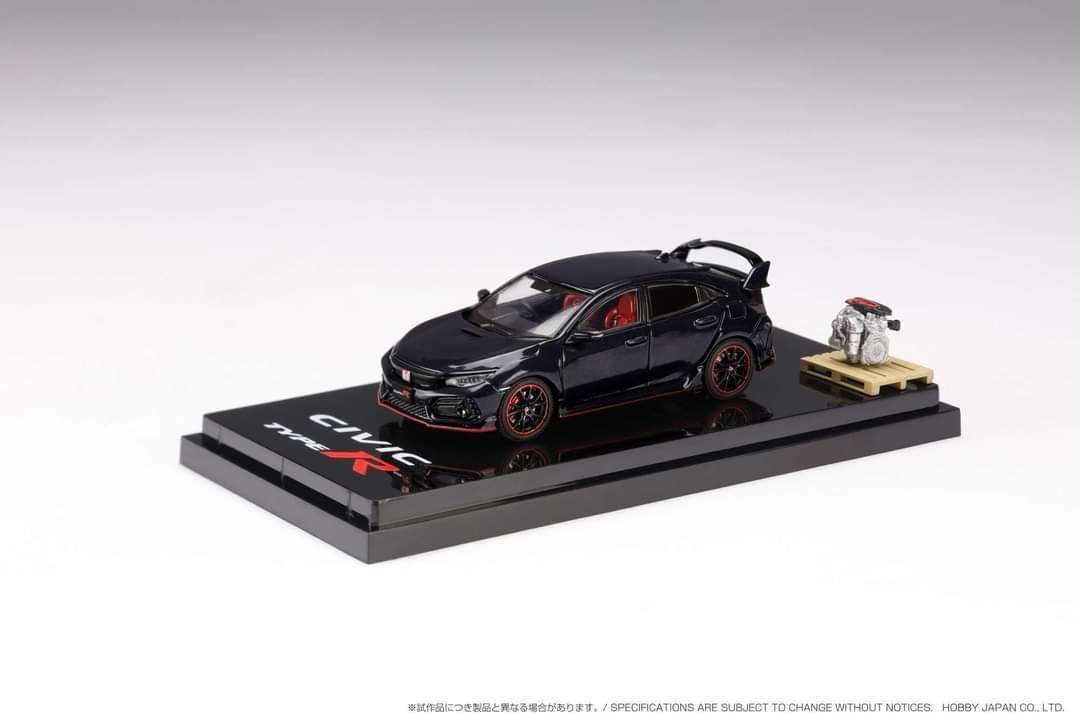 Hobby Japan 1/64 Honda CIVIC TYPER (FK8) 2020 with Engine Display Model - Image 4