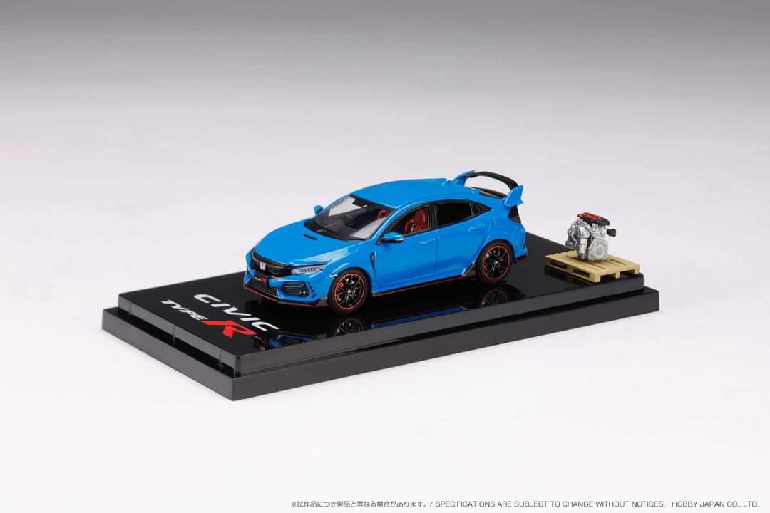 Hobby Japan 1/64 Honda CIVIC TYPER (FK8) 2020 with Engine Display Model - Image 5