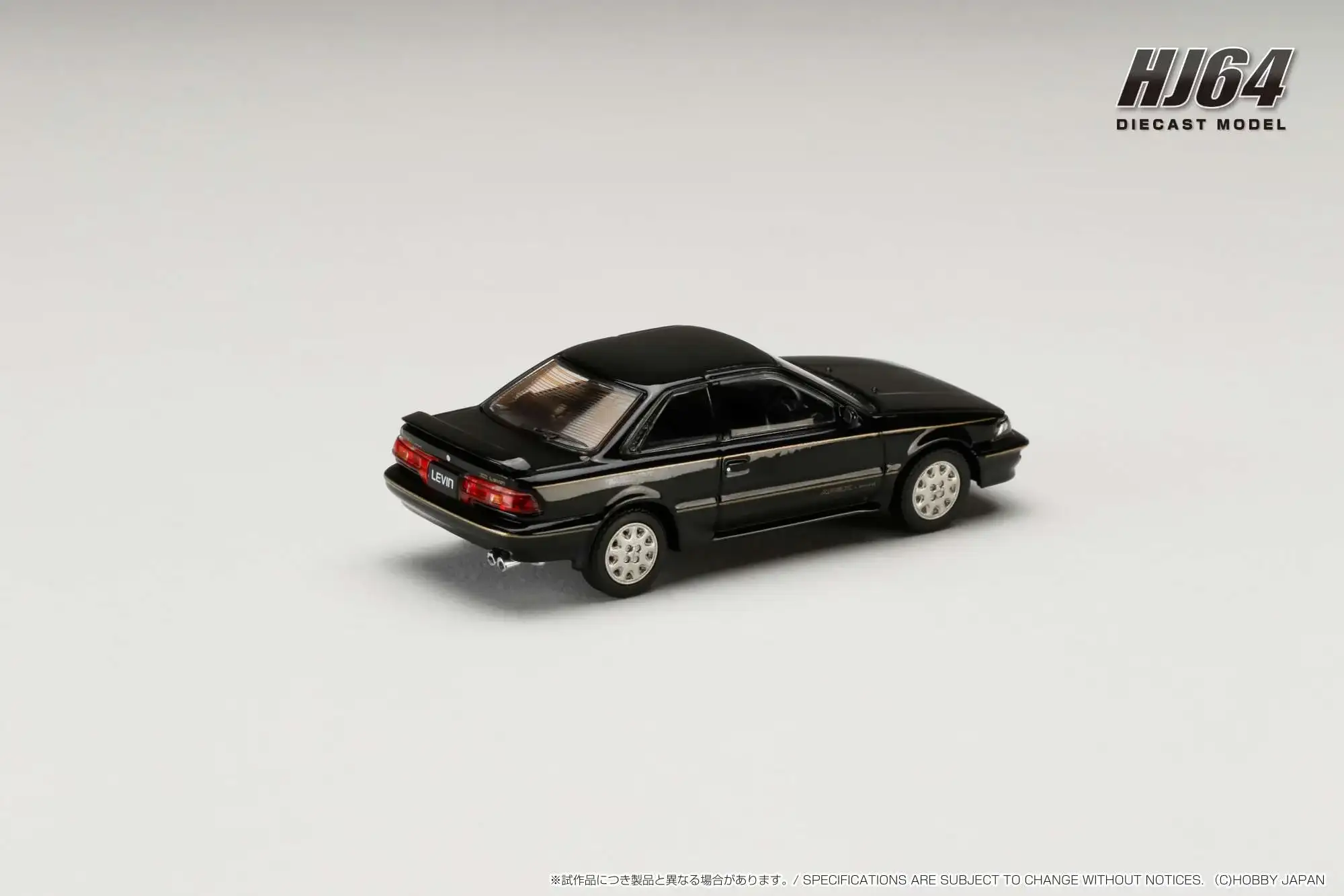 Hobby Japan 1:64 scale Toyota COROLLA LEVIN GT APEX LIMITED AE92 Black - Image 2