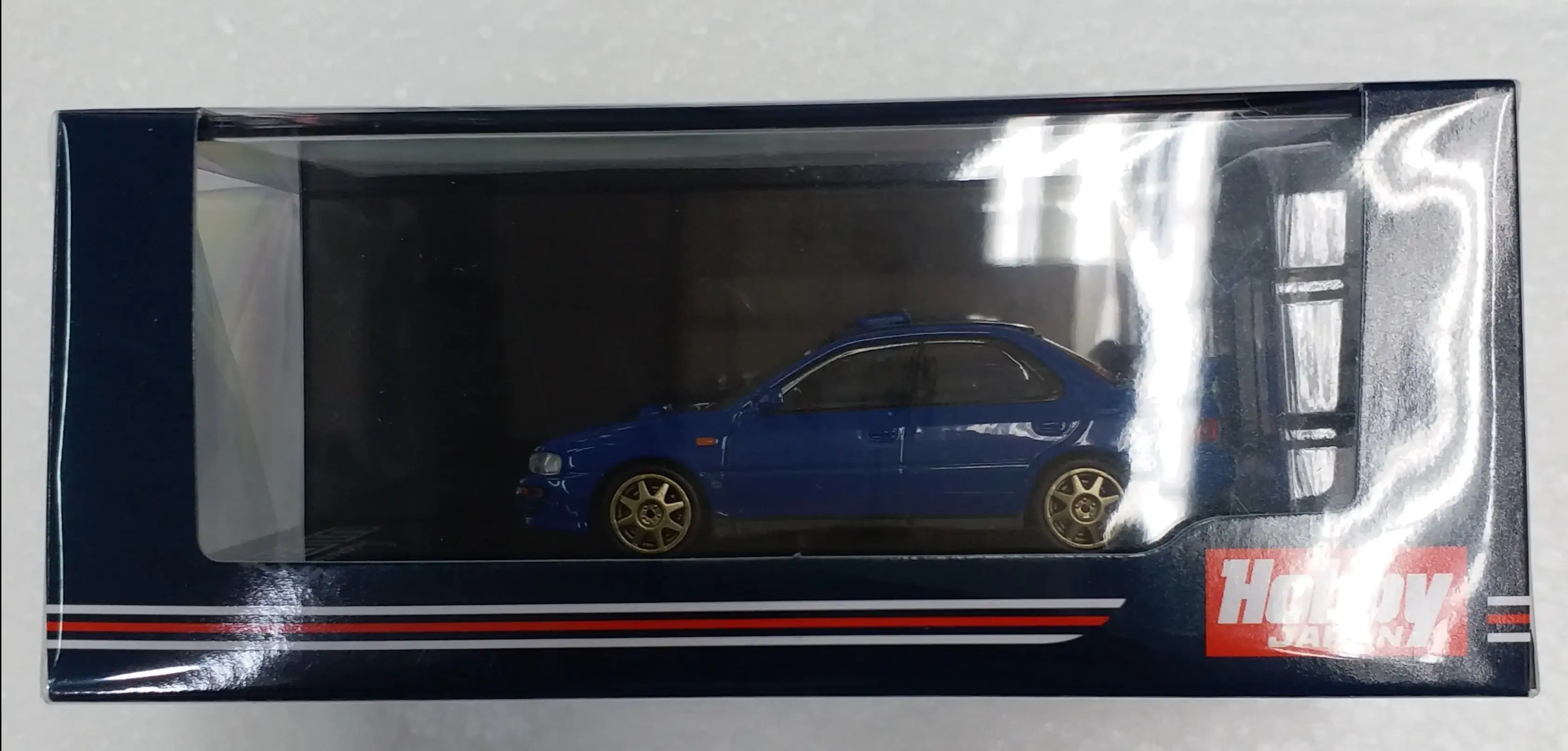 Hobby Japan1/64 SUBARU IMPREZA WRX (GC8) STi Version ll Customized Version with Engine Display Model Blue - Image 2