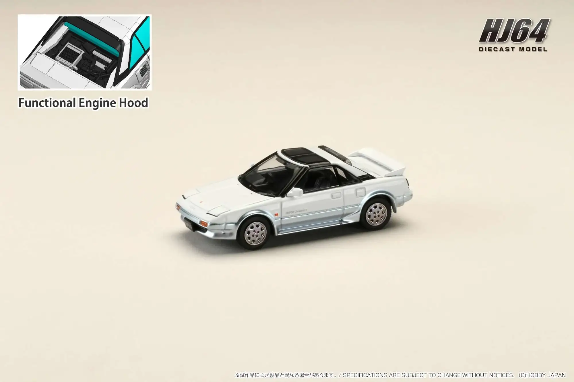 Hobby Japan 1/64 Toyota MR2 1600G-LIMITED SUPER CHARGER 1988 T BAR ROOF Sparkle Wave Toning
