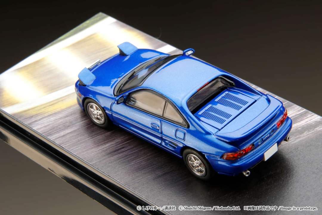 Hobby Japan 1/64 Toyota MR2 (SW20) G-Limited / INITIAL D VS Takumi Fujiwara With Kai Kogashiwa Driver Figure - Image 7
