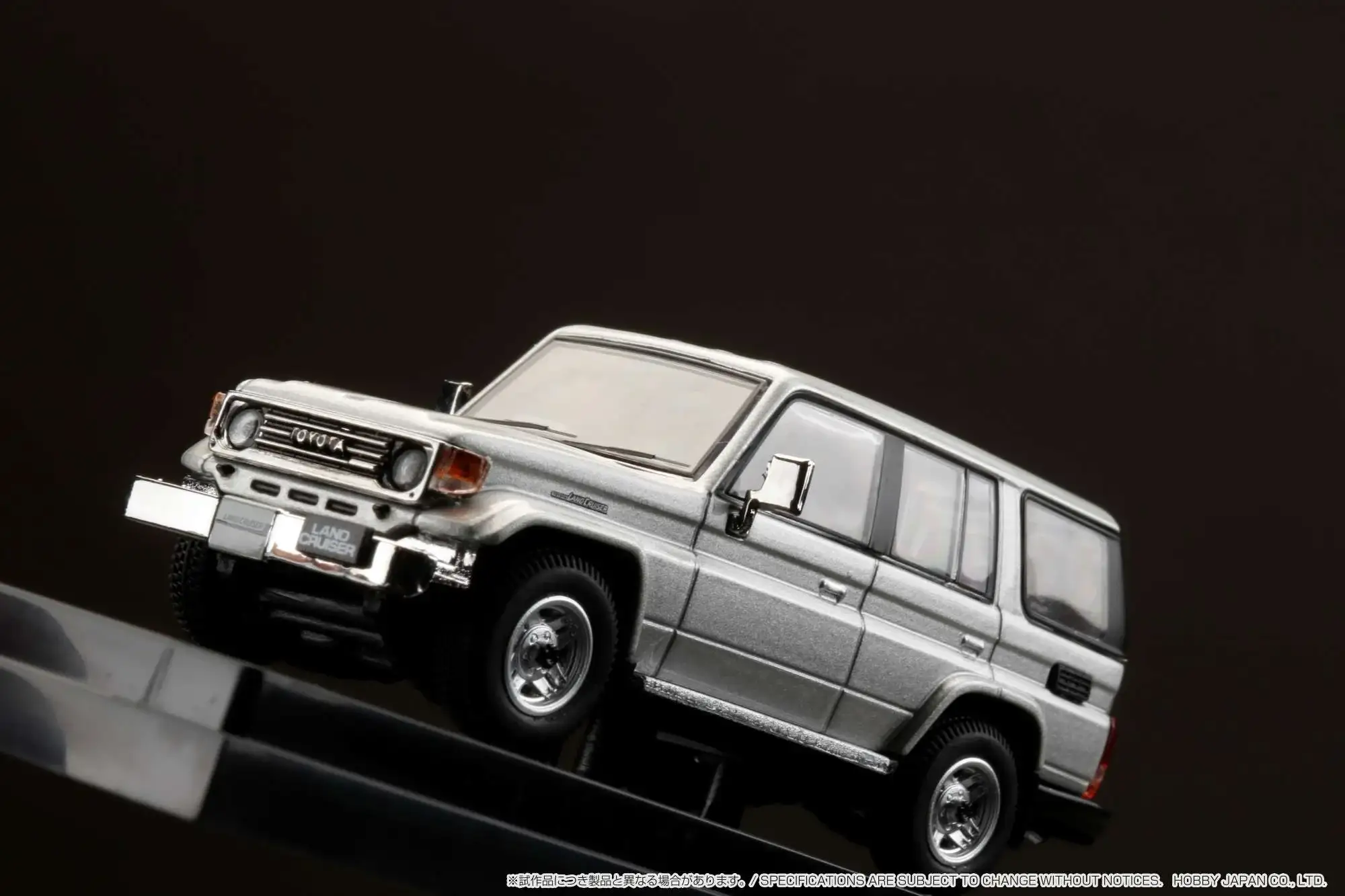 Hobby Japan Toyota LANDCRUISER 70 ZX 4DOOR 1994 BLUISH SILVER METALLIC 1:64 scale - Image 6