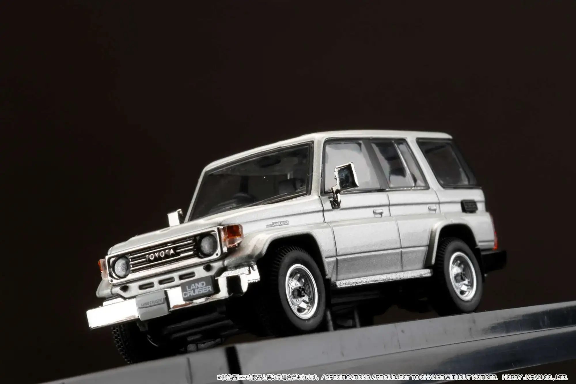 Hobby Japan Toyota LANDCRUISER 70 ZX 4DOOR 1994 BLUISH SILVER METALLIC 1:64 scale - Image 8
