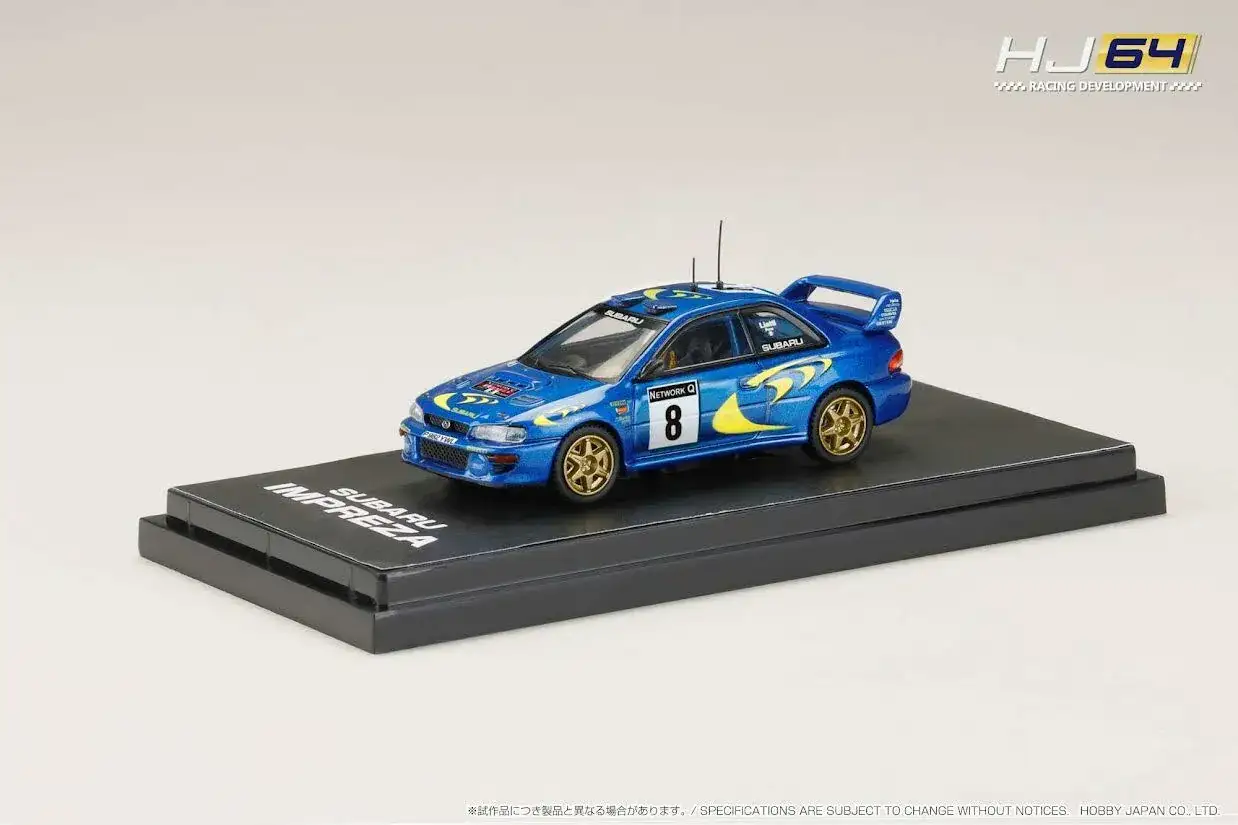 Hobby Japan x Ignition Model 1/64 SUBARU IMPREZA WRC 1997 #8 (RAC RALLY)