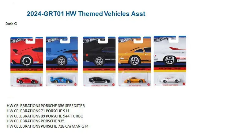 Hot Wheels 2024 Themed Automotive Series Set of 5 GRT01-979G - Image 2