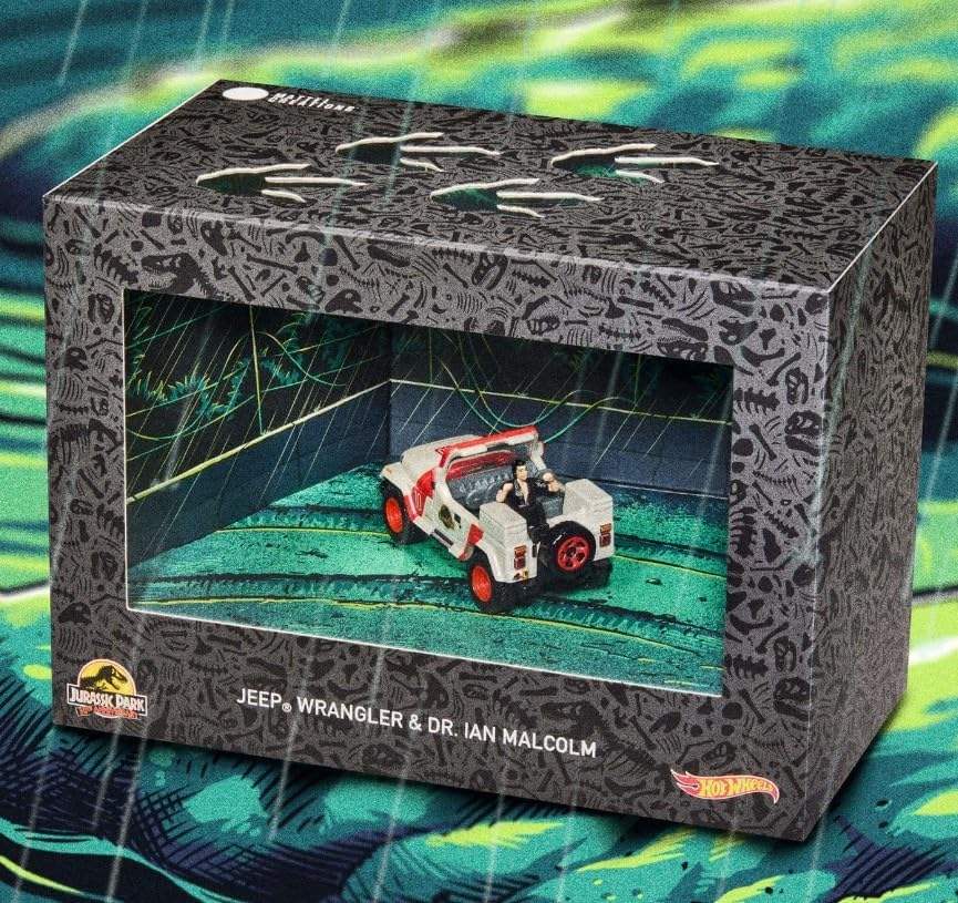 Hot Wheels SDCC 2023 Exclusive Jurassic Park Jeep Wrangler HRL27-9993 - Image 3