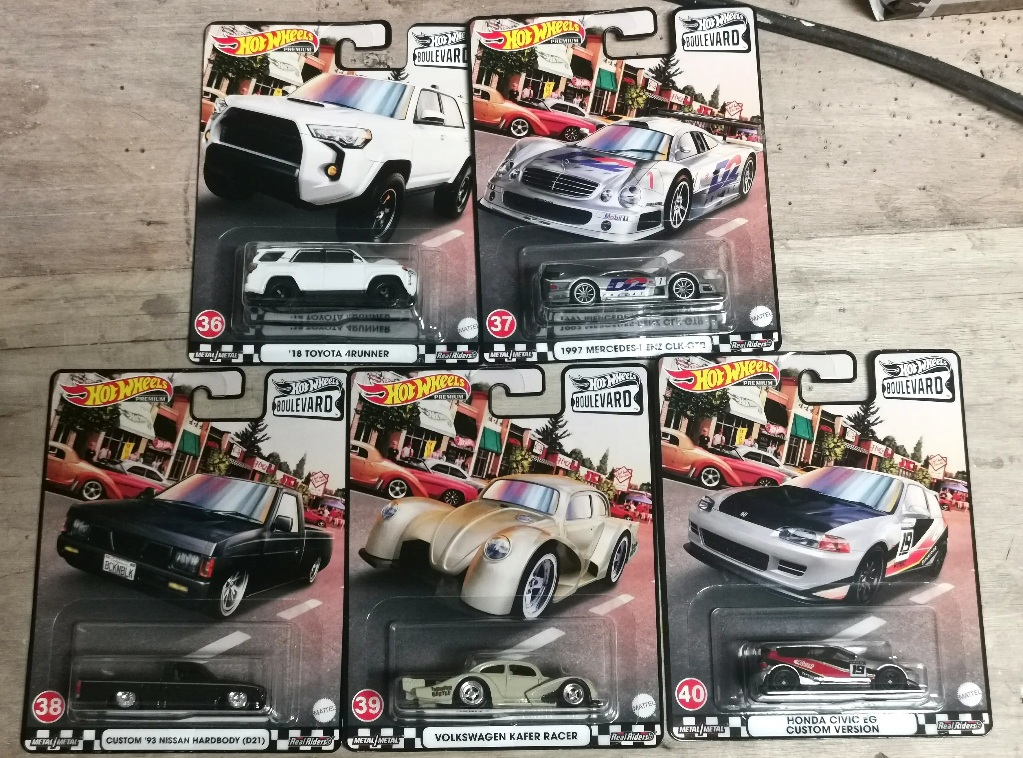 Hot Wheels Boulevard 2021 Mix H Set of 5pcs