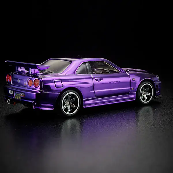 Hot Wheels RLC 2020 Membership Club Car Nissan GT-R R34 Purple - Image 4