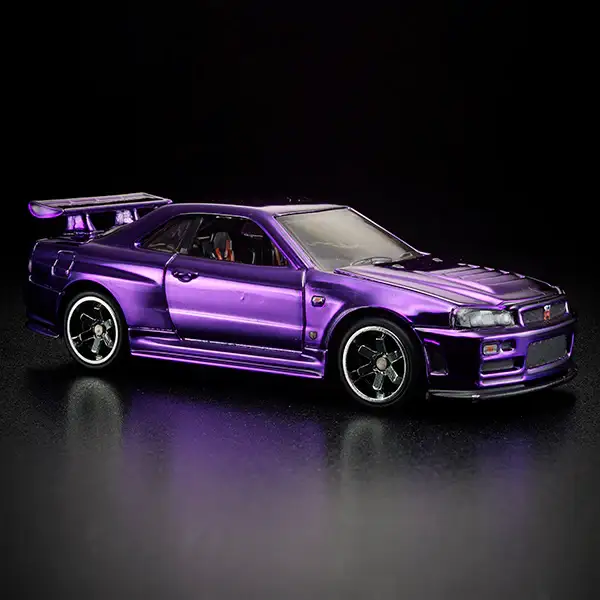 Hot Wheels RLC 2020 Membership Club Car Nissan GT-R R34 Purple - Image 5