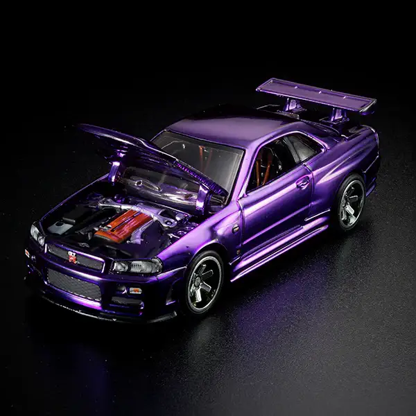 Hot Wheels RLC 2020 Membership Club Car Nissan GT-R R34 Purple - Image 6