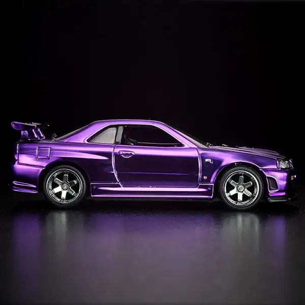 Hot Wheels RLC 2020 Membership Club Car Nissan GT-R R34 Purple - Image 7