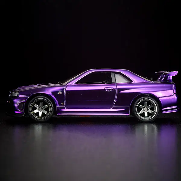 Hot Wheels RLC 2020 Membership Club Car Nissan GT-R R34 Purple - Image 8