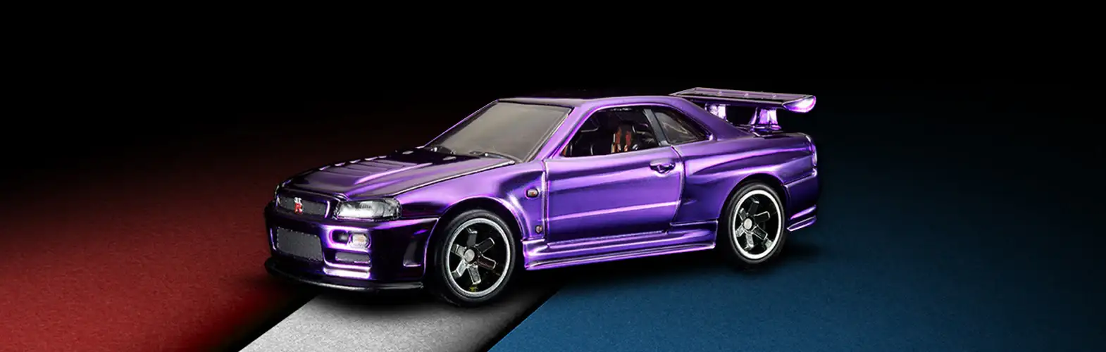 Hot Wheels RLC 2020 Membership Club Car Nissan GT-R R34 Purple - Image 9