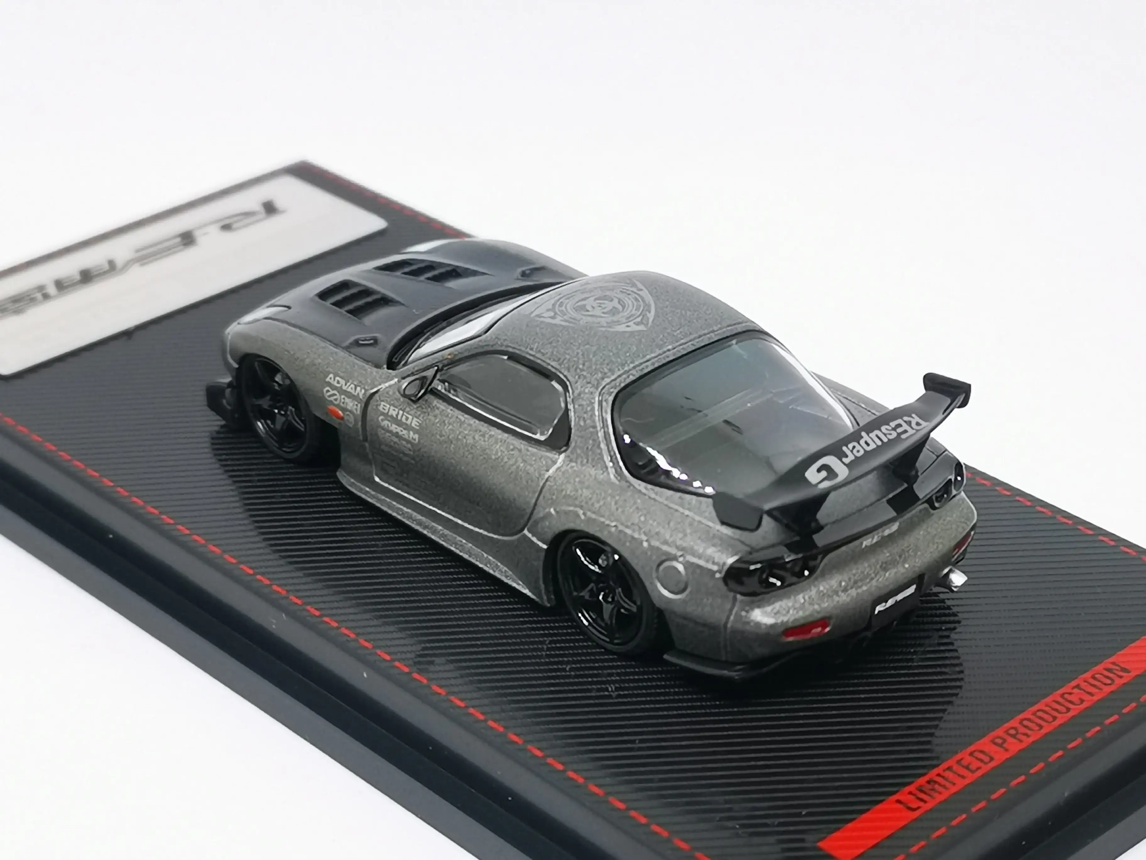 Ignition Model 1:64 Scale Mazda RX7 FD3S RE Amemiya Titanium Gray - Image 4