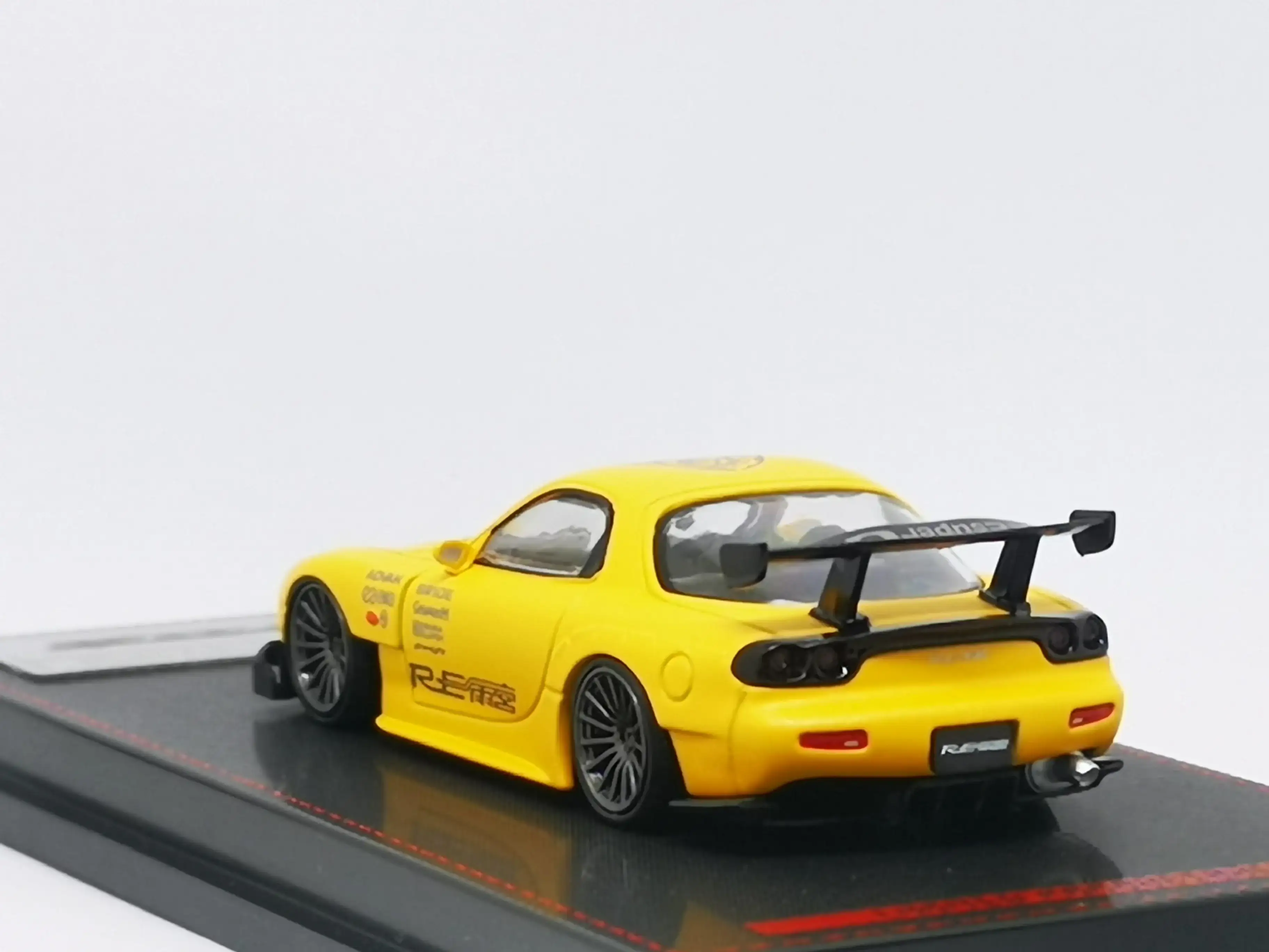 Ignition Model 1:64 Scale Mazda RX7 FD3S RE Amemiya Matte Yellow - Image 3