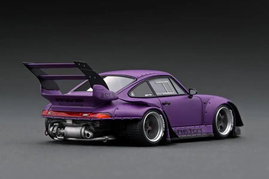 Ignition Model 1:43 Scale IG online shop/event special! IG2322 RWB 993 Rotana Matte Purple With Mr. Nakai sitting on sofa - Image 4