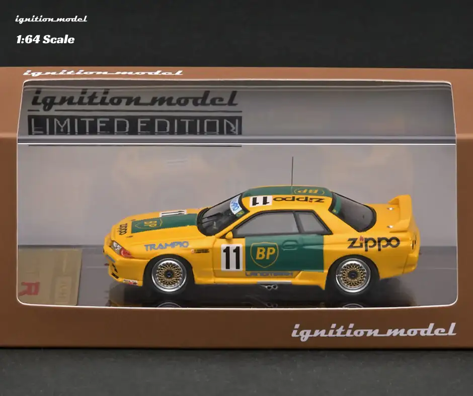 Ignition Model 1:64 Scale IG2693 BP OIL TRAMPIO GT-R (#11) 1993 JTC With RB26 Engine GrA