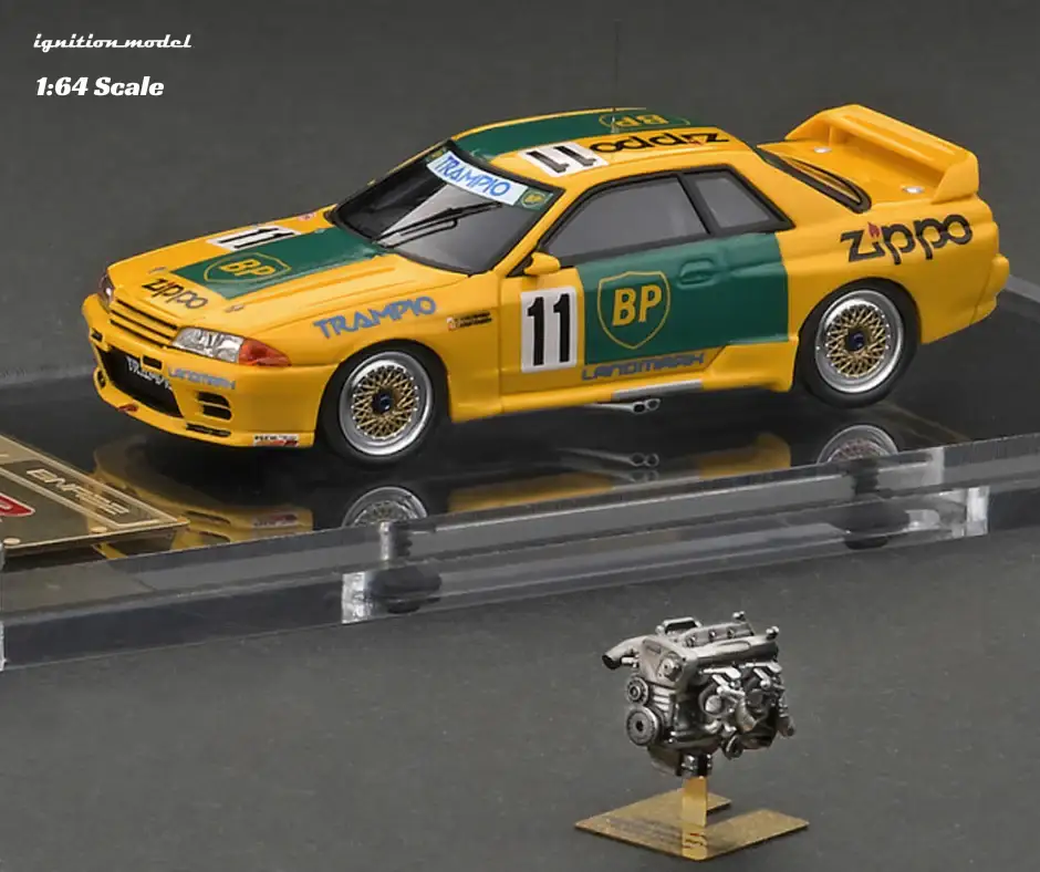 Ignition Model 1:64 Scale IG2693 BP OIL TRAMPIO GT-R (#11) 1993 JTC With RB26 Engine GrA - Image 6