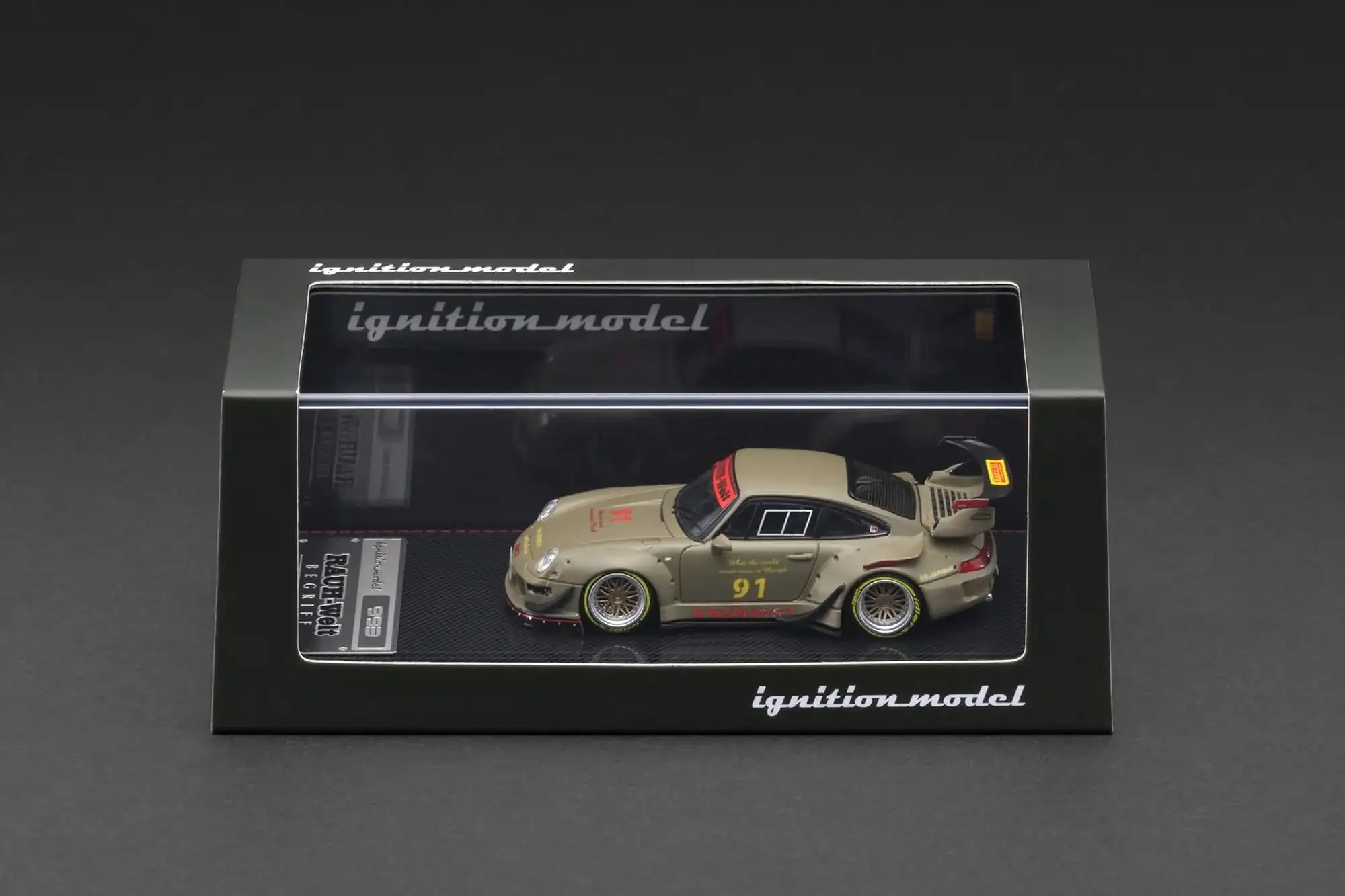 Ignition Model 1:64 Scale IG3873 Porsche RWB 993 Matte Green
