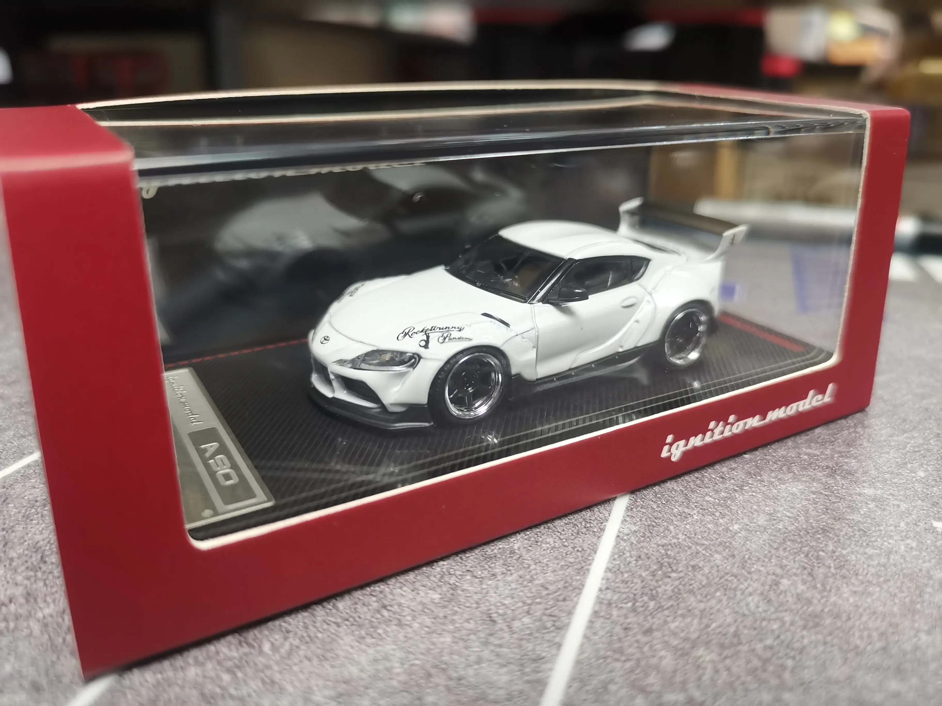 Ignition Model 1:64 Scale Pandem GR Supra (A90) Pearl White - Image 2