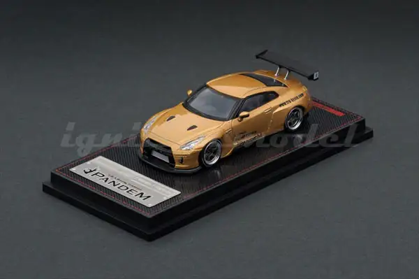 Ignition Model 1:64 Scale Pandem Nissan GT-R R35 (Gold)