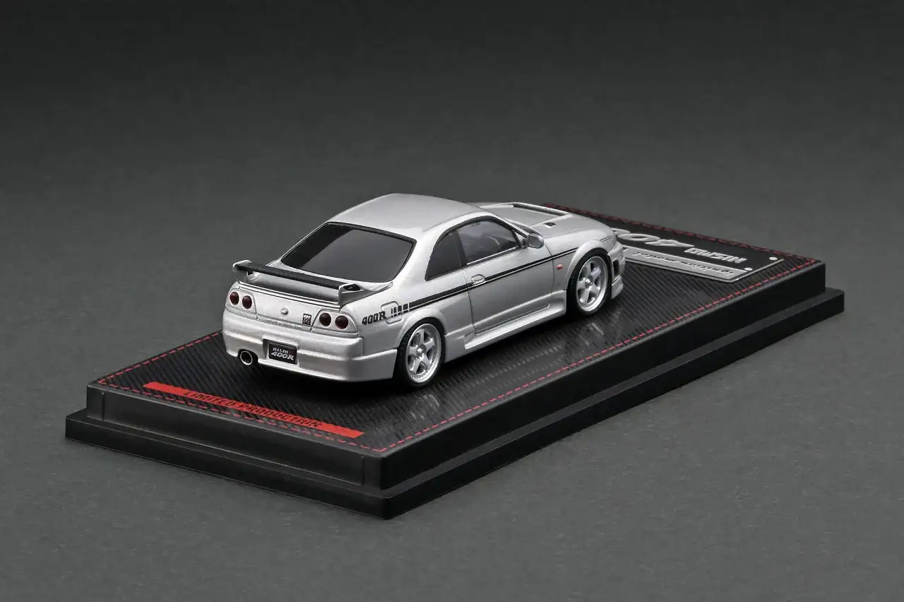 Ignition Model IG2501 1:64 Nissan R33 GT-R 400R (Silver) - Image 2