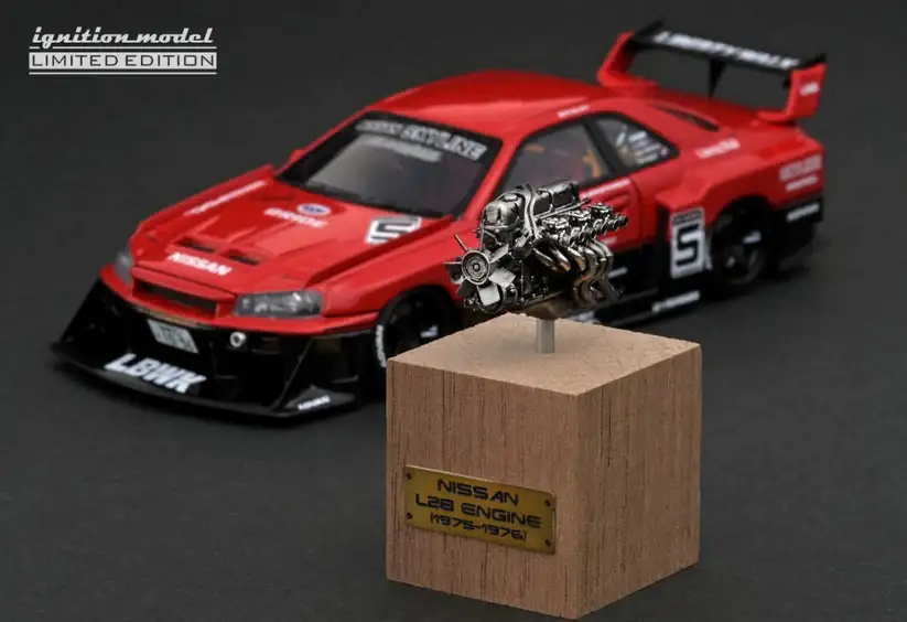 Ignition Model IG2848 1:43 LB-ER34 Super Silhouette SKYLINE Red/Black WEB Limited
